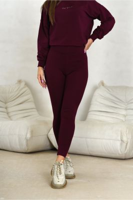 Legginsy damskie bordo OFF PINK