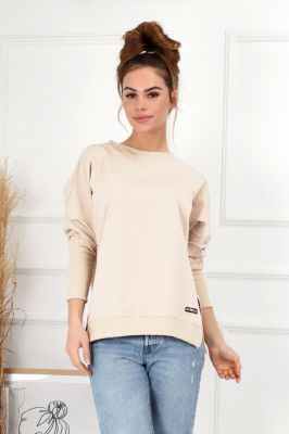 Bluza damska melanż OFF PINK